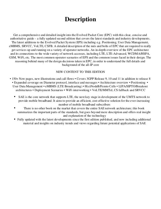 EPC and 4G Packet Networks: Driving the Mobile Broadband Revolution